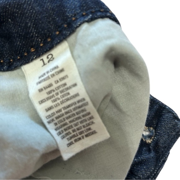 American Eagle Outfitters Blue Jean Shorts with Distressed Details - Picture 4 of 4